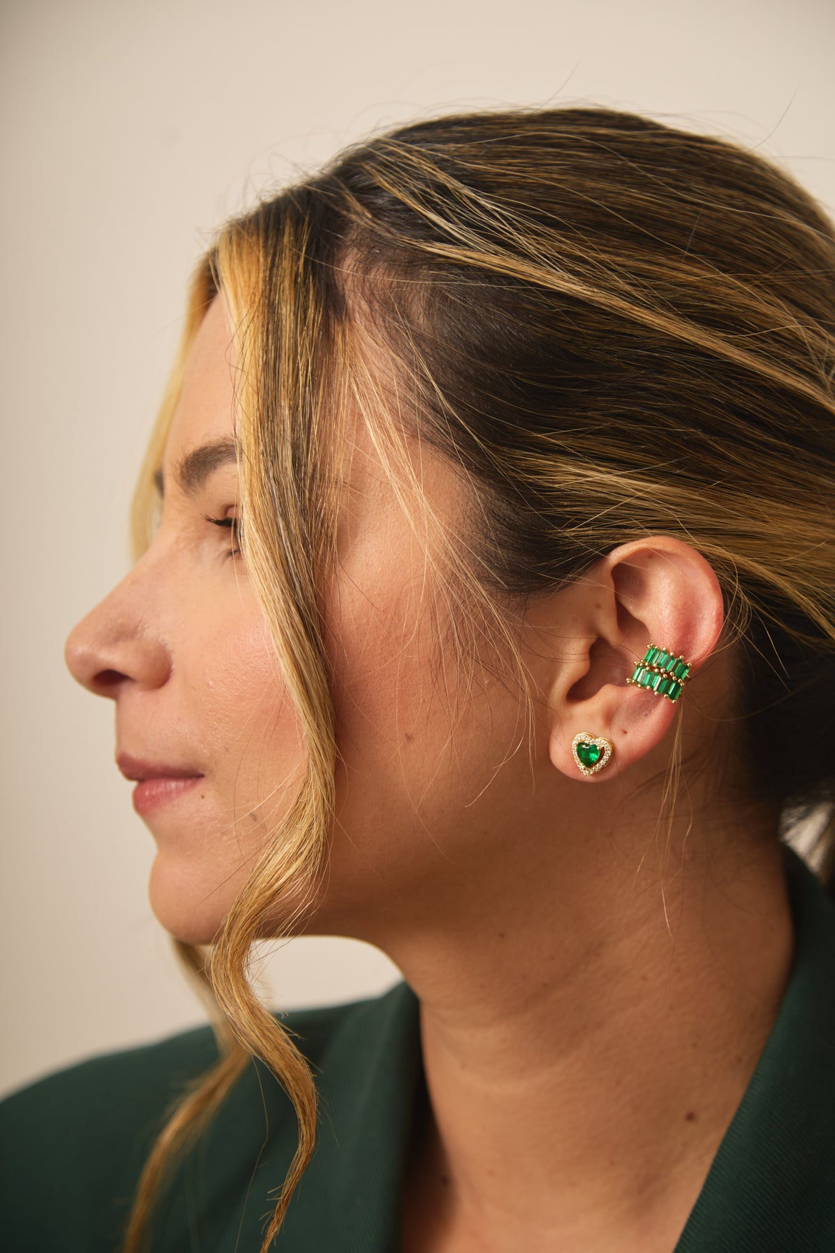 Earcuff Olivia Verde
