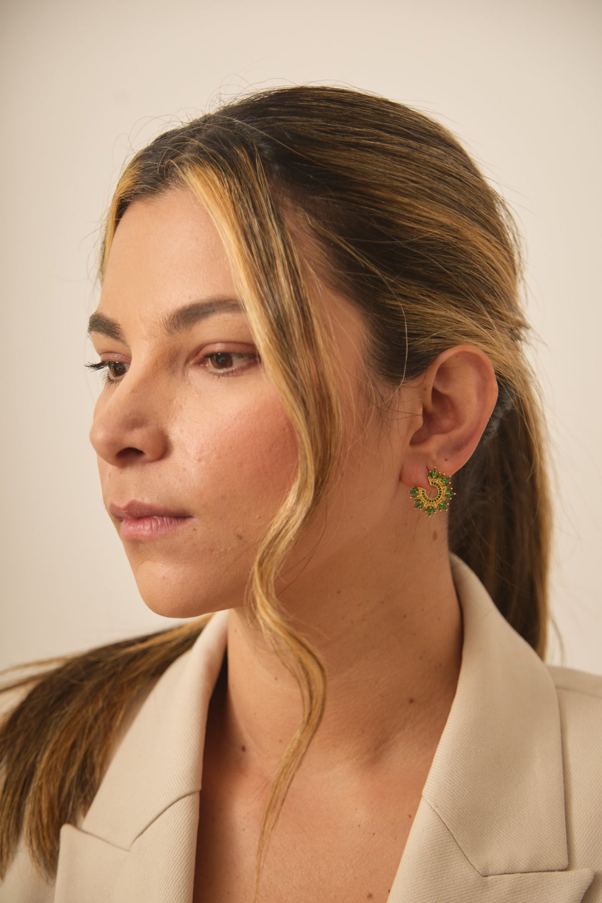 Aretes Angie Verde